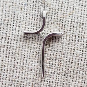 SOLD Helzberg Diamonds Diamond Cross Pendant